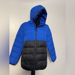 Under armor color block puffer coat